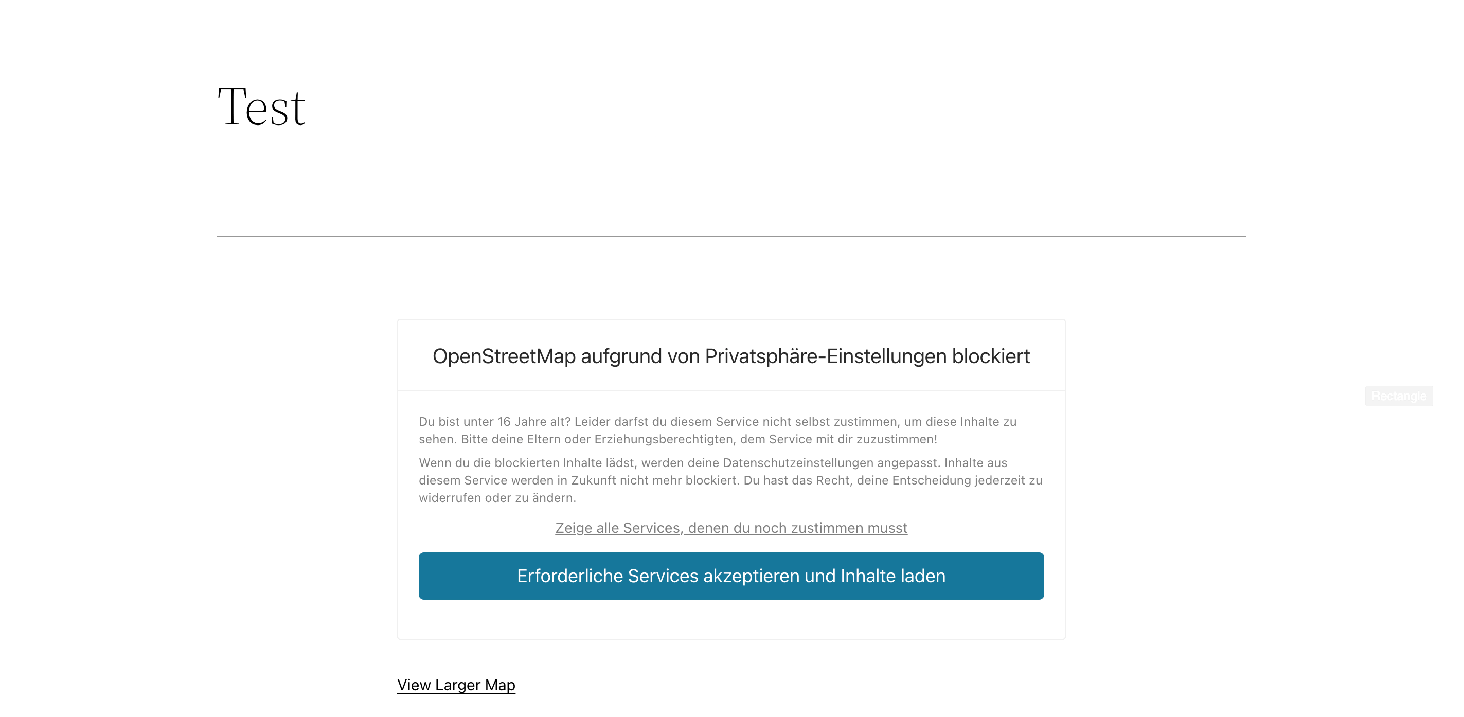 openstreetmap gdpr cookie service content blocked example